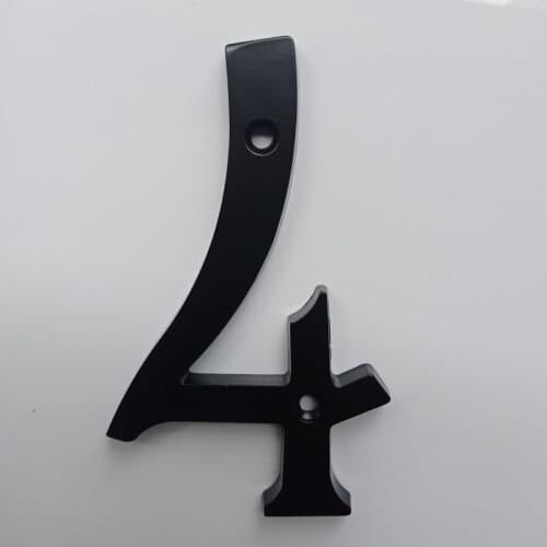 15 cm Big Black House Number Floating Sign Modern Door Numbers Building Signage Outdoor Huisnummer Numeros Casa Address BO