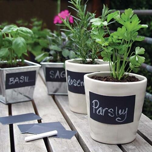 40PCS PVC Handwritten Labels wall sticker Chalkboard Label Jar Label Modern Kitchen Organizing Blackboard Stickers