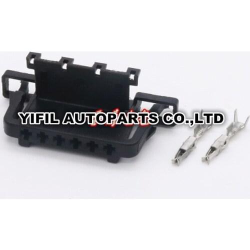 50pcs/lot 6 Pin/Way Female Auto Accelerator Pedal Plug Electronic Throttle Connector For VW Bora Golf Magotan 3B0972706