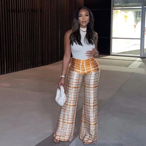 ANJAMANOR Women's Wide Trousers