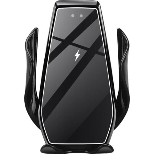Automatic Clamping 15W Car Mount Wireless Charger for iPhone 12 11 XS XR X 8 Samsung S20 S10 Xiaomi Infrared Sensor Phone Holder