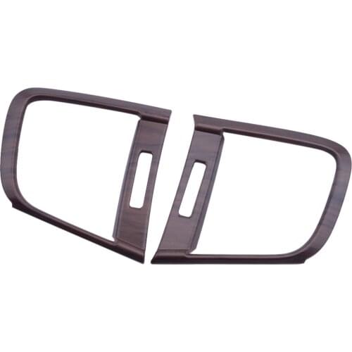 Beler 2 Pcs ABS Peach Wood Grain Side Air Vent Outlet Cover Trim Fit for Honda CRV 2017 2018 2019