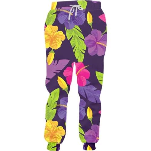 IFPD 3D Jogging Pants For Men Color Flower Print Mens Jogger Causual Harajuku Plus Size Custom Trousers Dropshipping Wholesale