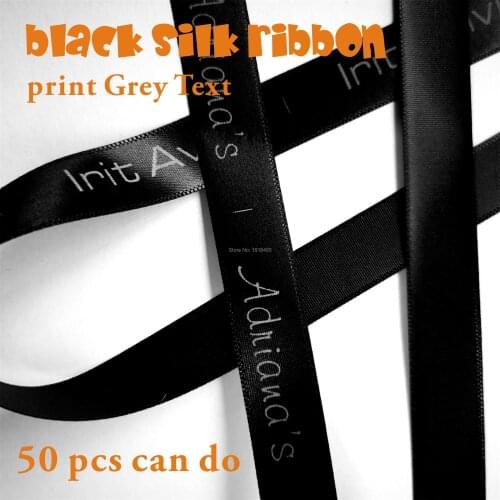 Black satin ribbon printing/custom personalized name tag for kids/logo label/brand label/garment Label/DIY tag/brand name/silk