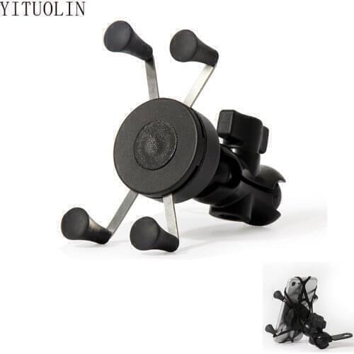 For SUZUKI GSR600 BOULEVARD C90 KATANA GSX600F LTZ 400 BURGMAN 400 GSX S1000 Motorcycle Phone Holder Charger For MT 07 Z900 Fz6