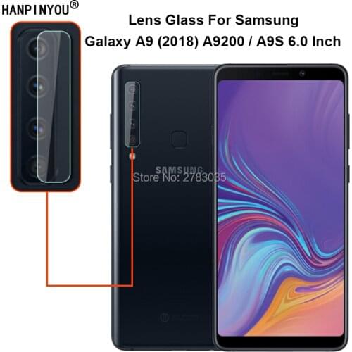 For Samsung Galaxy A9 (2018) A9200 / A9s 6.3" Clear Ultra Slim Back Camera Lens Protector Rear Lens Cover Tempered Glass Film