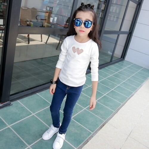 Girl Tshirts Kids Autumn Spring Tops Clothing Children T-shirts for Baby Girls long sleeve t shirts toddlers Blouse 90~160