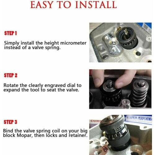4929 Valve Spring Height Micrometer Measuring Tool 1.600"-2.200" For V8 Engines Range Height D4J7