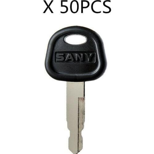 50 Pcs Ignition Keys For Sany Excavator Bulldozer Loader Heavy Equipment key Free Shipping