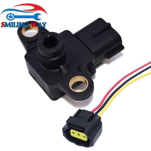 Manifold Air Pressure MAP Sensor + Wiring Connector Plug Harness Pigtail For Saab 9-3 Cadillac BLS 2002-2012 OE: 12787705
