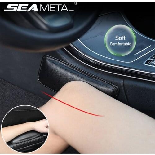 Leather Car Leg Cushion Pad Universal Auto Seat Side Rest Knee Pads Soft Mat Armrest Central Control Protector Knee Accessories