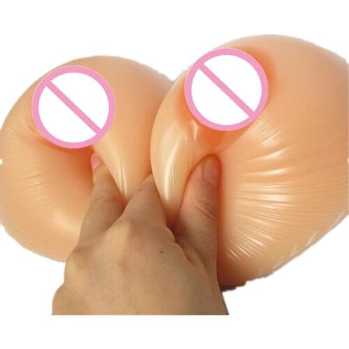 Top Sale Silicone Breast Forms Boob Pads Realistic 600-6000g B-F Cup Silicone Chest Shemale Crossdressing Free Shipping