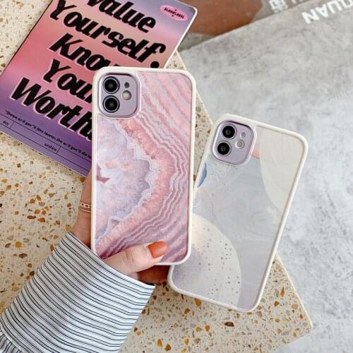 Fashion Vintage Marble Shockproof Phone Case For Iphone 12 Mini 11 Pro MAX X XR XS MAX SE 2020 7 8 Plus Soft Silicone Cover Capa
