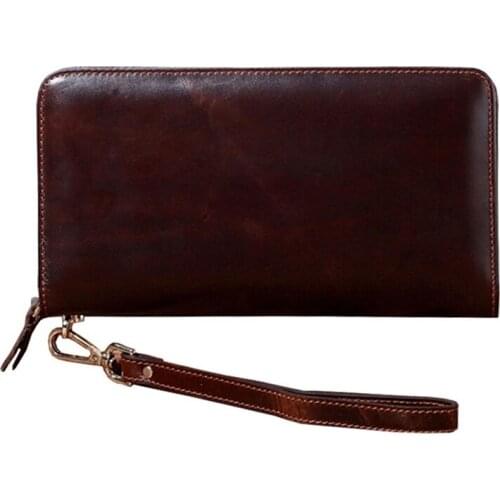 Mens wallet Thin slim wallet leather long Male Clutch mens wallets coin hand purse pocket cartera hombre billetera hombre 2021