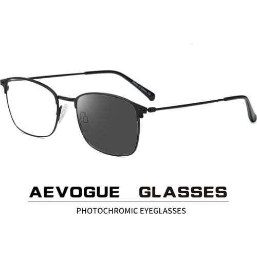 AEVOGUE Photochromic Glasses Anti Blue Light Glasses Prescription Frame Men Optical Eyeglasses Women Eyewear AE0890