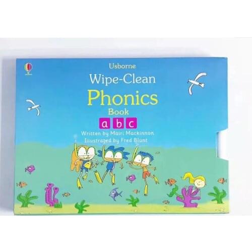 3-8 year Childrens English story book Wipe Clean Phonics english picture book help child be reader early education 4pc/set