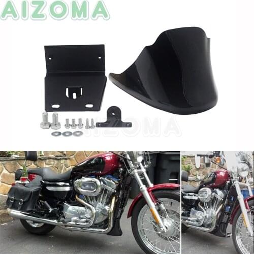 Motorcycle Front Spoiler Mudguard Bottom Air Dam Chin Fairing For Harley Iron 883 Sportster 883R 48 XL1200 XL883 Custom 2004-20