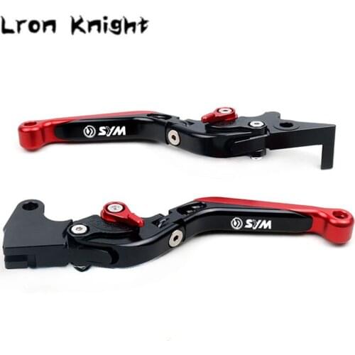 For SYM MAXSYM 600 600i ALL YEAR Motorcycle CNC Adjustable Folding Extendable Brake Clutch Lever With logo