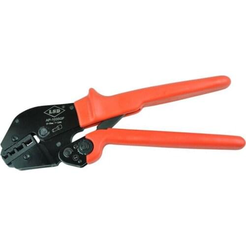High quality Ratchet crimping tool AP-1035GF for cable bootlaces ferrules 10-35mm2, two hand operate crimper wholesale