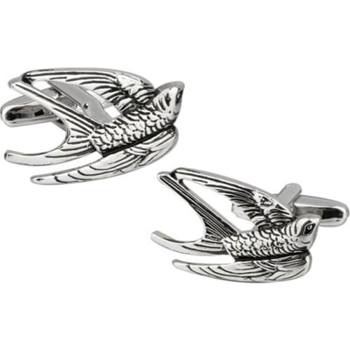 Animal Series Cufflinks Three-dimensional Haiyan Shape Trendy Mens Accessories Gifts Casual Banquet French Shirt Cuff Links