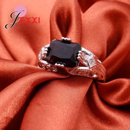 Women Rings With Stone Fashion 925 Sterling Silver Bridal Wedding Jewelry Engagement Ring For Female Wholesale joyas de