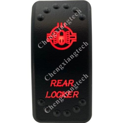 12V 20A / 24V 10A Dual Red Led 5P On Off SPST Rocker Switch Rear Locker Waterproof for Car Boat Truck Circuit Breaker