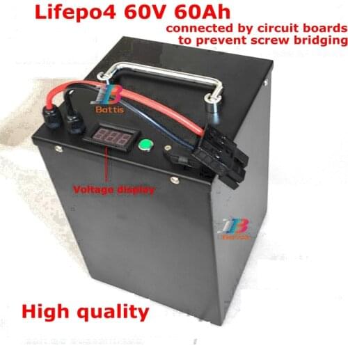 60ah 60V Lifepo4 battery 60ah lifepo4 3600w 3000w battery for Electric tricycle Bus Agricultural vehicle Ship Car Truck inverter