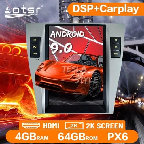 Car Radio Tape Recorder For Toyota Camry 2006-2011 Android Audio Multimedia Player PX6 Stereo Head Unit GPS Navigation Carplay