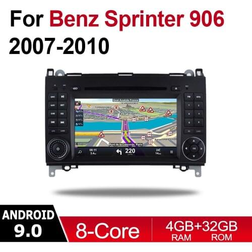 2 Din Car Multimedia Player Android 9 Auto Radio For Mercedes Benz Sprinter 906 2007~2010 NTG DVD GPS 8 Cores 4GB 32GB Bluetooth