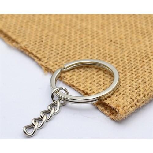 10Pcs/Pack Key Chain with Open Ring and Short Chain Key Ring 30mm DIY Keychain Accessories for Men Women Jewelry Making