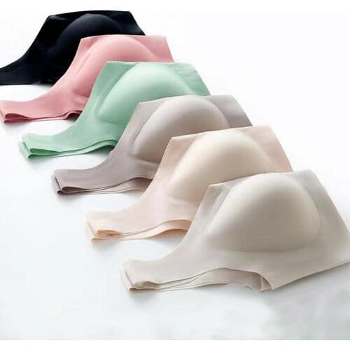 Pregnant Womens Front Open Button Large Breast-Feeding Underwear Bra Postpartum Feeding Gathering Vest Type Sleep Bra