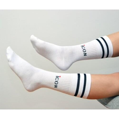 Iconsocks Knee Six Icon Pattern Double Row Weaing Tennis Socks