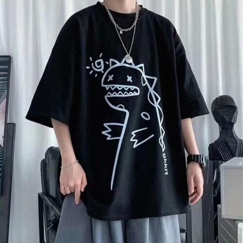 Graphic T Shirts Harajuku Shirts Japan Style Kawaii Clothing High Street O-Neck T-shirt Summer Casual Loose Short Sleeve Top