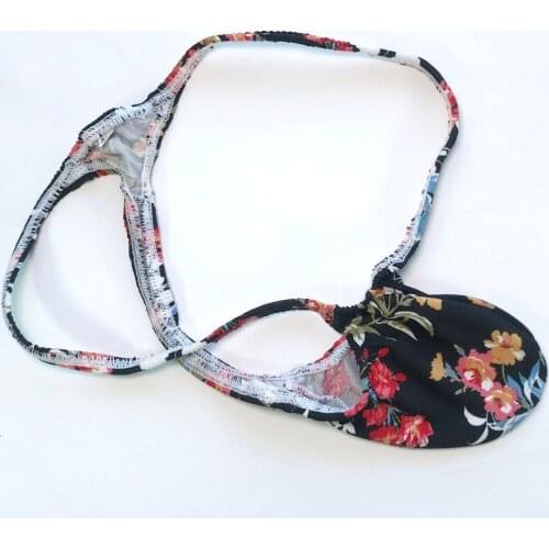 Mens Sexy Thong Bulge Pouch T-back Grape Smugglers stretchy Jersey G4034 new prints