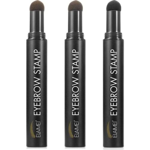 Eyebrow Stamp Shaping Kit Brow Powder Stamp Makeup with 10 Reusable Eyebrow Stencils 2 Eyebrow Pen Brushes