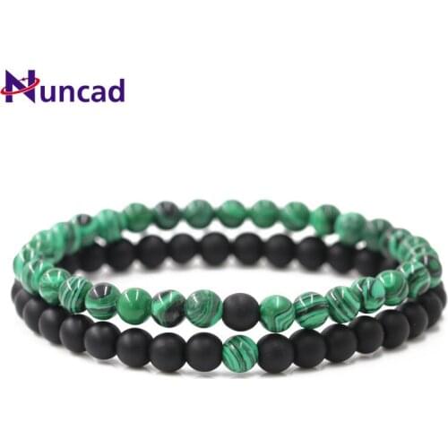 NUNCAD 6MM Set Strand Bracelet Couple Bracelet Distance Bracelet Jewelry for Men and Women Good Quality