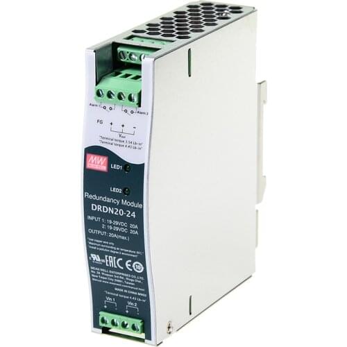 Original Mean Well DRDN20-24 meanwell 24V DC 20A DIN Rail Type Redundancy Module