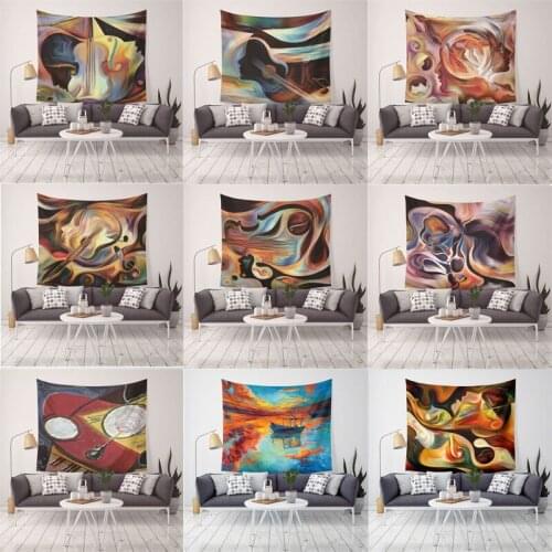 Indian Violin Tapestry Wall Hanging Sandy Beach Throw Rug Blanket Camping Tent Travel Mattress Geometric Sleeping Pad Tapestries