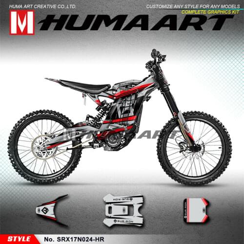 HUMAART Custom Graphics Sticker Kit Personalised Decals for Sur Ron Sur-Ron Light Bee X/S Bike, StyleNo.SRX17N024-HR