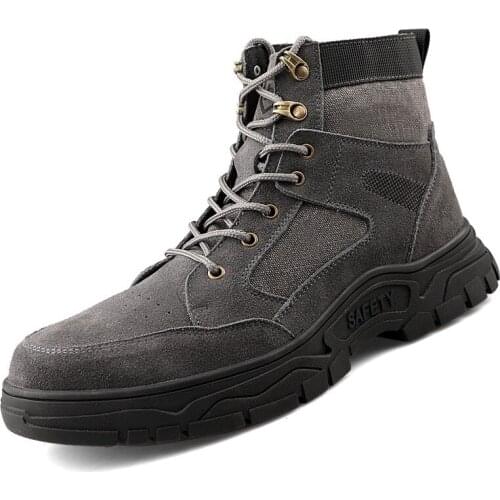 Drop Shipping Sneakers Men Work-Shoes Steel Mens Toe-Protective Puncture-Proof Anti-Smashing Outdoor