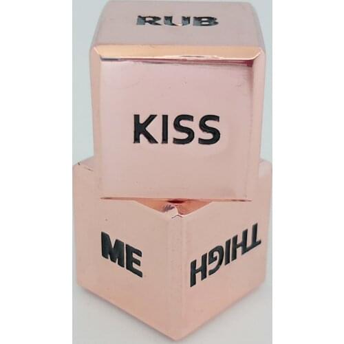 Sex Dice Toys Erotic Craps Dice Sex Games for Couple Gift champagne Rose Gold