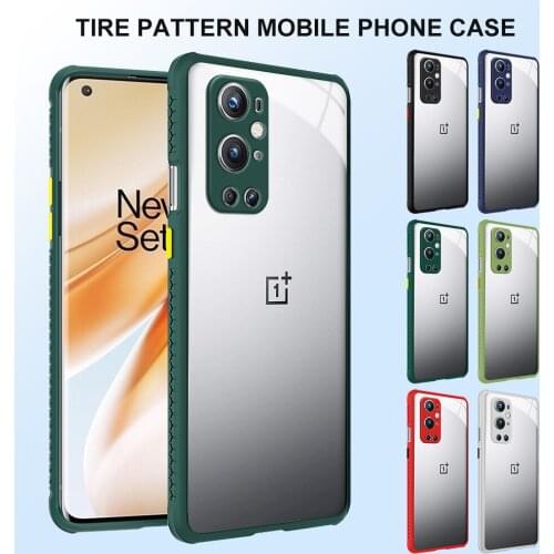 For OnePlus Nord N10 N100 5G 8T 8 9 Pro Silicone Case PC Cover Case For OnePlus 9 8 Pro Tire Pattern Camera Protective Cover