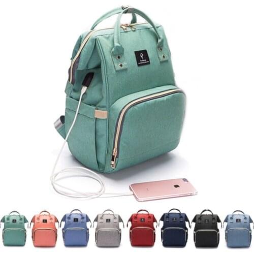 Fashion Diaper Bag Backpack Large Capacity Maternity Bag for Baby Multi-function Travel Storage Organizer Stroller Nappy Bags