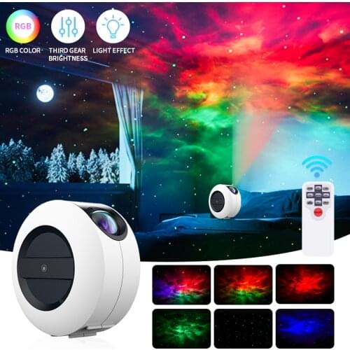 LED Star Projector Galaxy Cloud/Moving Ocean Wave Star Sky Night Light Projections Home bedside Bedroom Bar Decortion desk lamp