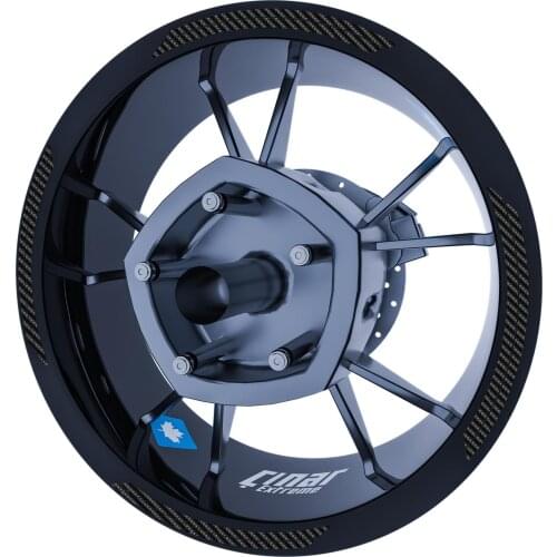 Carbon Fiber Textured Double Stripe Rim Tape Wheel Stripes Decals Sticker CinarExtreme