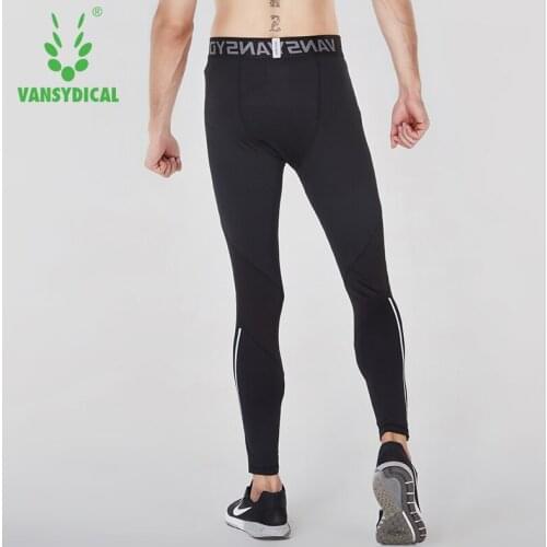 Vansydical Tights Mens Sports Pants Basketball Athletic Training Pants Quick Dry Leggings High Spring Winter Running Trousers