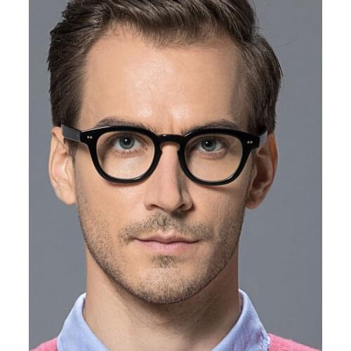 Vazrobe Black Eyeglasses Frames Male Women Reading Eyewear Spectacles for Optical Glasses Tortoise Acetate Thick Rim Oval Nerd