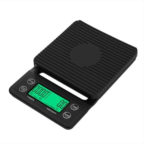 Scale with Portable Electronic Timer 3kg/5kg x0.1g LCD Digital Kitchen Coffee Scales Weighing tool libra Precision Jewelry Scale