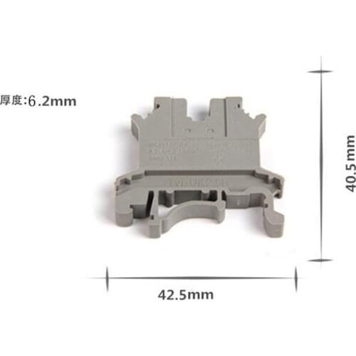 [VK]Pure copper The guide rail type UK1.5N terminal voltage UK-1.5N 1.5MM square 50PCS/LOT