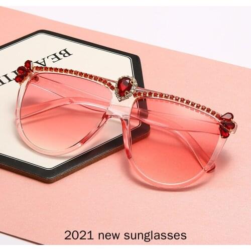 Oversized Crystal Diamond Sunglasses For Women Bling Rhinestone Sunglasses Classic Retro Designer Style Unique Party Eyewear NX
